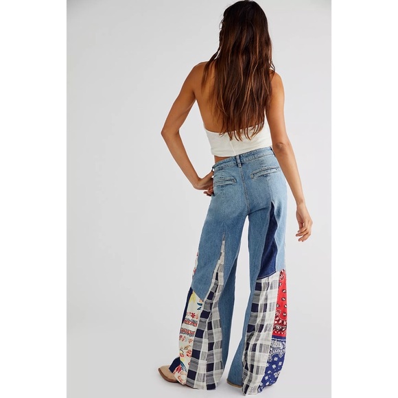 Free People Cortez Pieced Jeans - Picture 4 of 7